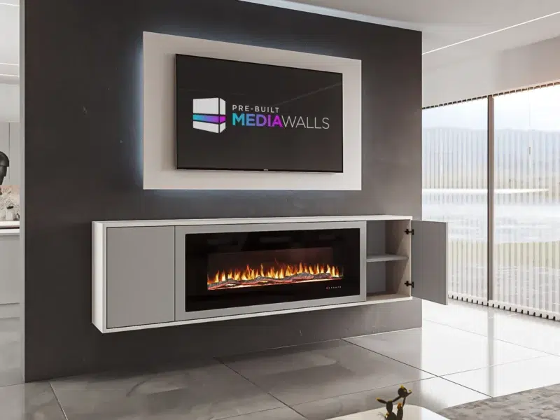 Luna Media Wall Arctic Grey 2 Tone