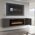 Luna Media Wall Diamond Grey