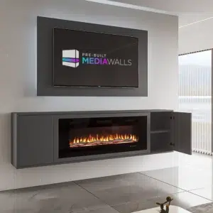 Luna Media Wall Diamond Grey