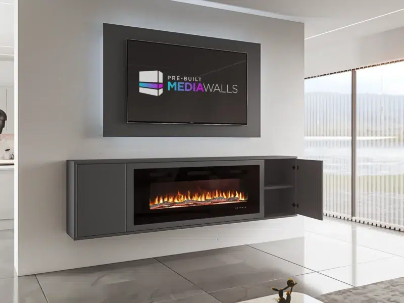 Luna Media Wall Diamond Grey