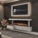 Stella Media Wall Silver Chromix