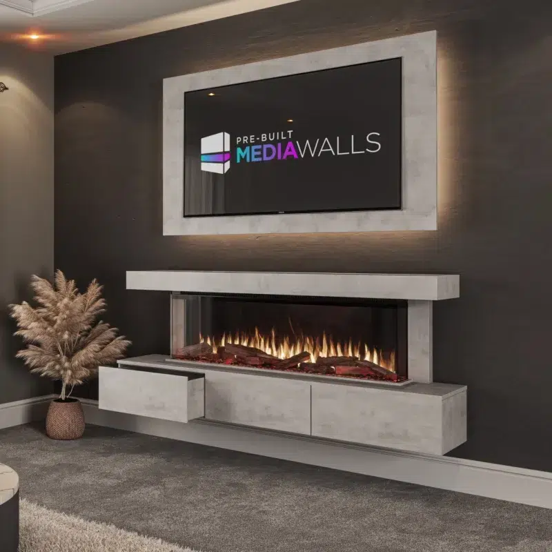 Stella Media Wall Silver Chromix