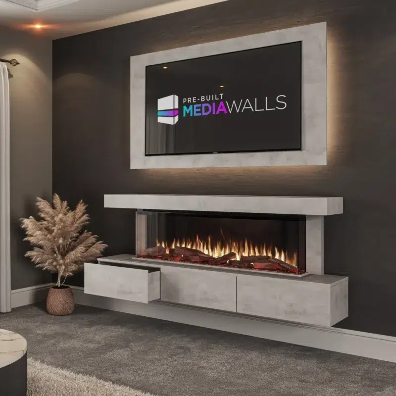 Stella Media Wall Silver Chromix